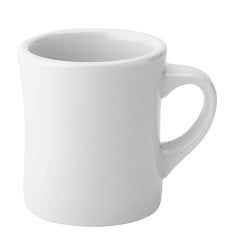 Titan White Concave Diner Mug 28cl/10oz (Pack of 6)