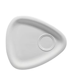 Titan White Triangular Rimmed Gourmet Plate 28cm/11" (Pack of 6)