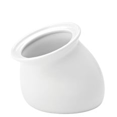 Titan White Angled Top Pot 11cm/4"