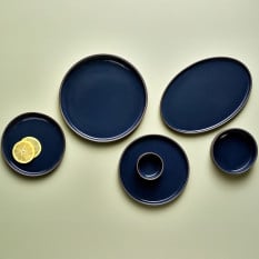 Kava Porcelain Blue Presentation Plate 18cm/7" (Pack of 6)