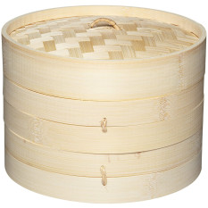 KitchenCraft World of Flavours Bamboo Vegetable Steamer 20cm
