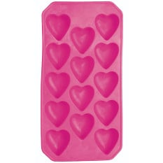 BarCraft Flexible Heart Shaped Ice Cube Tray