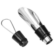 Wine Pourer with Removable Stopper Stainless Steel