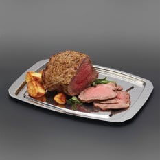 MasterClass Stainless Steel Spiked Carving Dish 38 x 26cm/14.9" x 10.2"