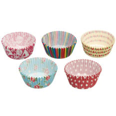 KitchenCraft 7cm Paper Cake Cases Assorted Patterned (Pack of 250)