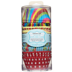 KitchenCraft 7cm Paper Cake Cases Assorted Patterned (Pack of 250)