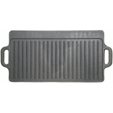 KitchenCraft Deluxe Cast Iron Griddle 45x23cm