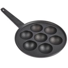 KitchenCraft Cast Iron Danish Pancake & Kuzhi Pan 20.5cm/8"