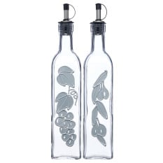 KitchenCraft Italian Glass Oil & Vinegar Dispenser 500ml/ 17.5oz