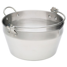 KitchenCraft Stainless Steel 9 Litres Maslin Pan with Handle