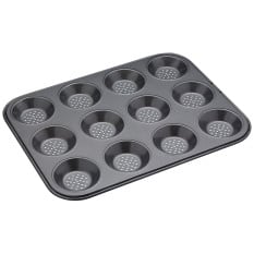 MasterClass Non-Stick Shallow Baking Pan 12 Hole 32 x 24cm/12.5" x 9.4"