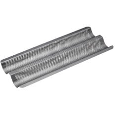 MasterClass Crusty Bake Non-Stick Baguette Tray 39 x 16 x 2.5cm/ 15.3" x 6.3" x 1"