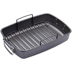 MasterClass Non-Stick Roaster with Rack 40 x 28 x 7.5cm/15.7" x 11" x 3"