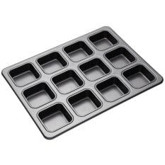 MasterClass Non-Stick 12 Hole Square Brownie Pan 34 x 26cm/13.3" x 10.2"