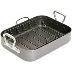 MasterClass Non-Stick Roaster with Rack 36 x 27.5 x 7.5cm/14" x 10.8" x 5.5"
