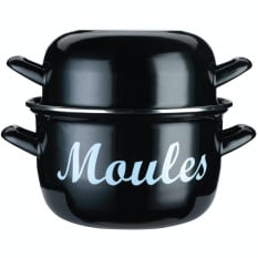 KitchenCraft Enamelled Steel Large Mussel Pot 24cm/9.4"