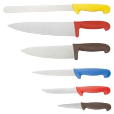 6 Piece Colour Coded Chefs Knife Set