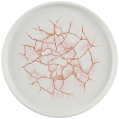 Churchill Studio Prints Kintsugi Coral Walled Plate 21cm/8.67" (Pack of 6)