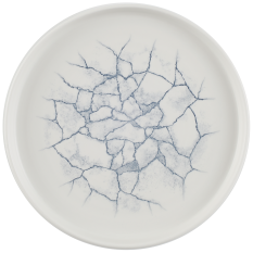 Churchill Studio Prints Kintsugi Pearl Grey Walled Plate 21cm/8.67" (Pack of 6)