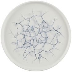Churchill Studio Prints Kintsugi Pearl Grey Walled Plate 26cm/10.25" (Pack of 6)