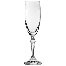 Filigree Crystal Etched Champagne Flutes 170ml/6oz (Pack of 24)