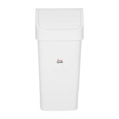 SYR Lucy Polypropylene Swing Bin 50 Litre White