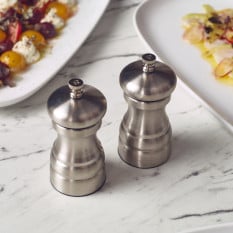 GenWare Stainless Steel Salt/Pepper Grinder 10cm (Pack of 4)