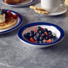 GenWare Melamine Blue Band Oatmeal Bowl 15.2cm/6" (Pack of 12)