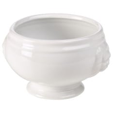 Lion-Head Soup Bowl White 11cm 14oz x6