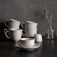 Dudson Evo Pearl Teacup 230ml/8oz (Pack of 6)