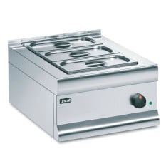Lincat BM4B Silverlink 600 Bain Marie Dry Heat + 3x 1/3 GN 150mm Pans