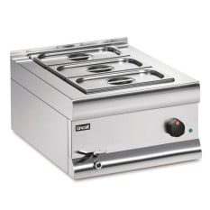 Lincat BM4BW Silverlink 600 Bain Marie Wet Heat + 3x 1/3 GN 150mm Pans