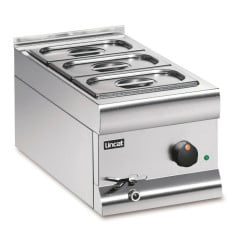 Lincat BM3AW Silverlink 600 Bain Marie Wet Heat Base Unit + 3x GN 1/4 150mm Pans