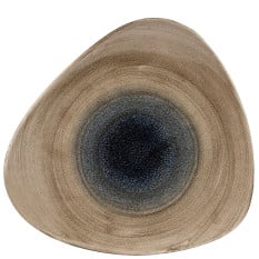 Stonecast Aqueous Blue Triangle Plate 26.5cm