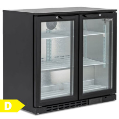 Blizzard Low Height Bottle Cooler 185L 2 Door (Hinged)