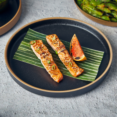 GenWare Kava Black Stoneware Presentation Plate 20cm/8" (Pack of 6)