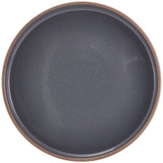 GenWare Kava Dark Grey Stoneware Presentation Plate 25cm/10" (Pack of 6)