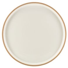 GenWare Kava White Stoneware Presentation Plate 18cm (Pack of 6)
