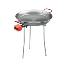 Lacor Paella Cooking Set with 40cm Carbon Steel Pan & Gas Burner