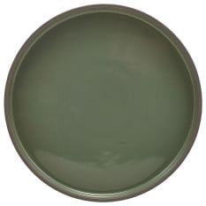 Kava Porcelain Green Presentation Plate 25cm/10" (Pack of 6)
