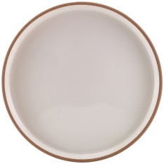GenWare Kava White Stoneware Raw Walled Plate 20cm/8" (Pack of 6)