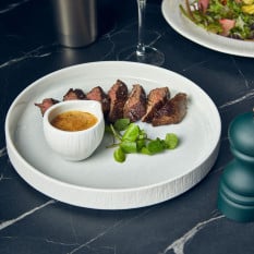 Incise Porcelain Lucine Presentation Plate 25cm/10" (Pack of 6)