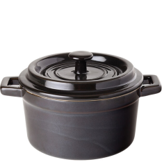 Midnight Stoneware Round Casserole 14cm/ 5.5" 790ml/27.5oz (Pack of 6)