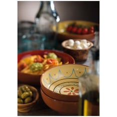 Estrella Fiesta Red Bowl 22cm/8.5" 44oz/1250ml (Pack of 6)