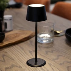 GenWare Monte Carlo LED Cordless Table Lamp Black 22cm