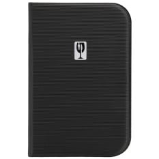 GenWare Essential A5 Menu Holder Black 12 Pages