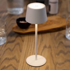 GenWare Monte Carlo LED Cordless Table Lamp White 22cm