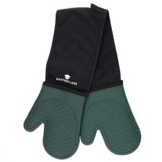 MasterClass Silicone Double Oven Gloves Hunter Green