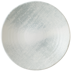Dudson Makers Jute Grey Organic Coupe Bowl 24.3cm/9.6" - Overhead