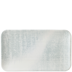 Dudson Makers Jute Grey Organic Rectangular Plate 27x16cm/10.6x6.3" - Overhead